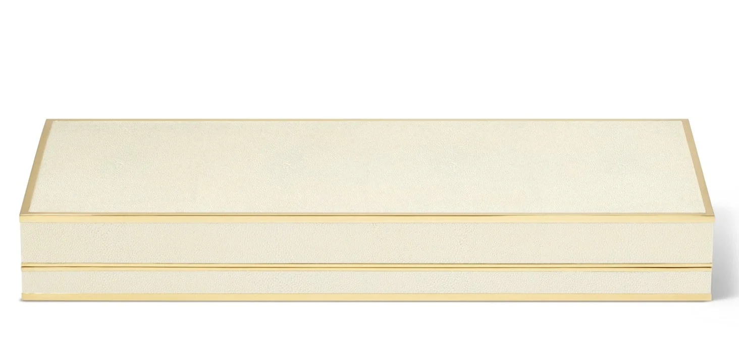 Shagreen Poker Set, Cream - Image 4