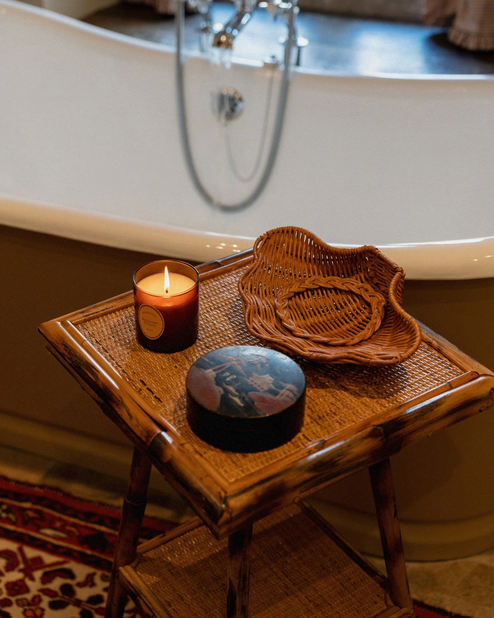 Pimlico Bamboo Side Table - Image 3