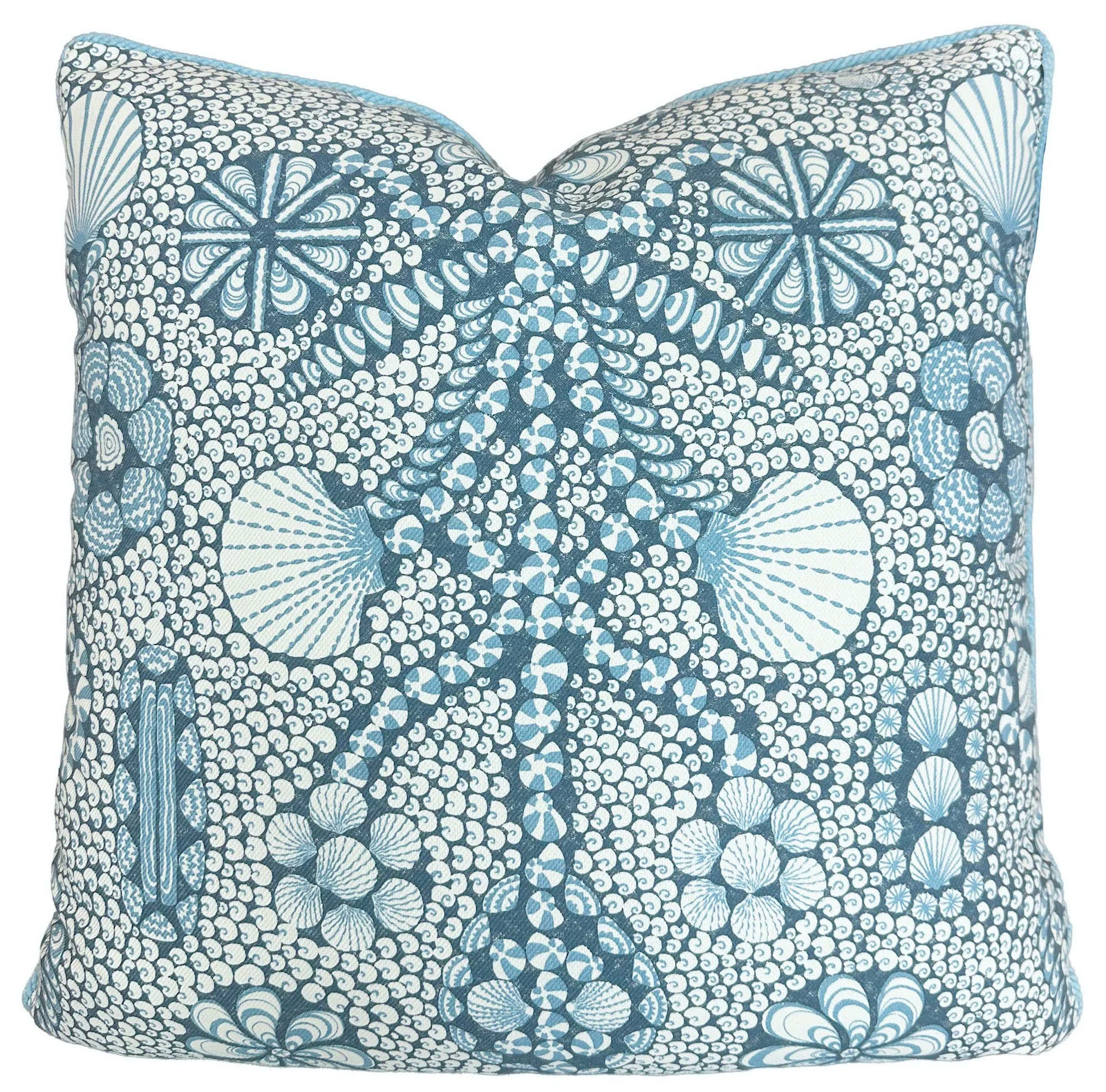 Shell Grotto Seaside Outdoor Pillow