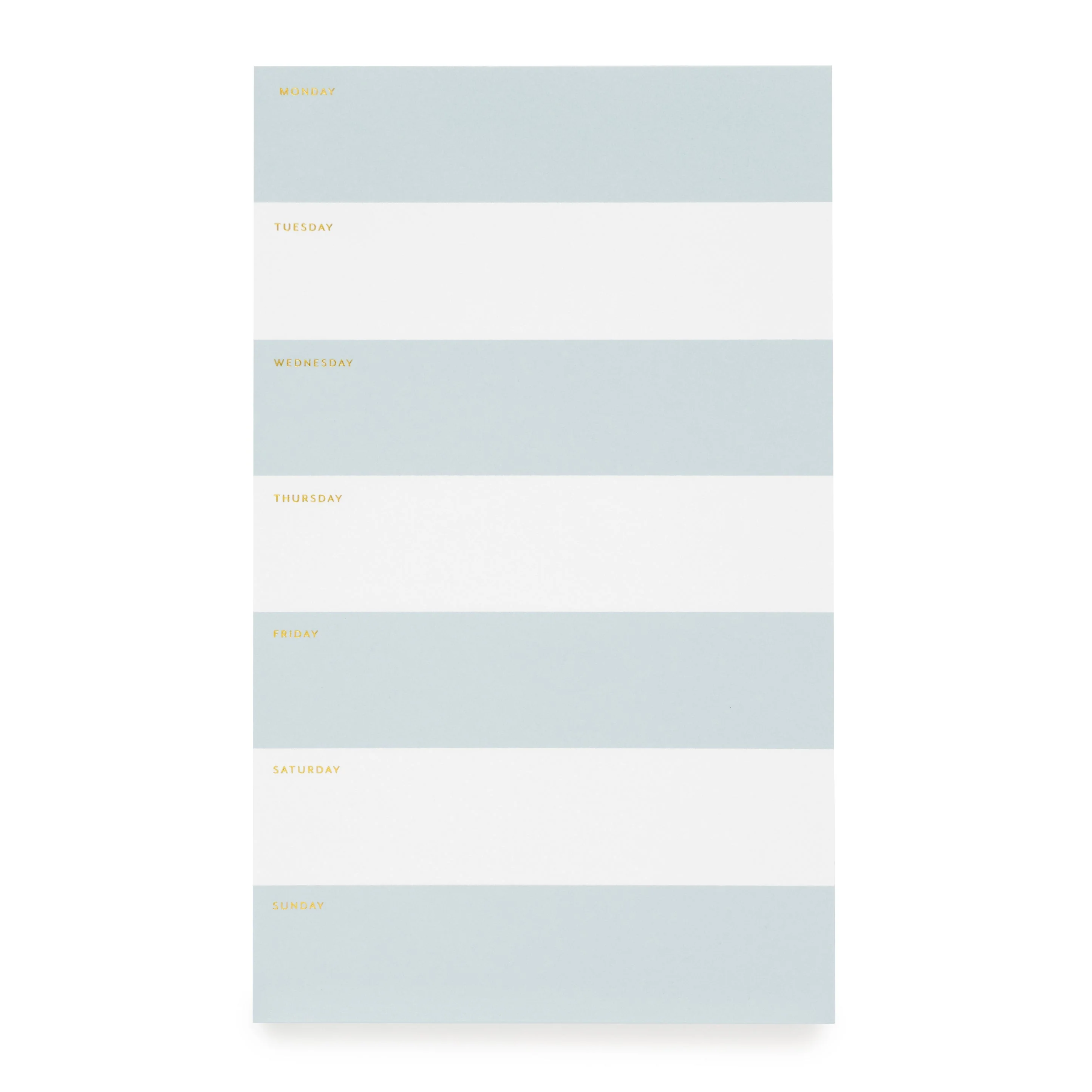 Blue Striped Weekly Pad