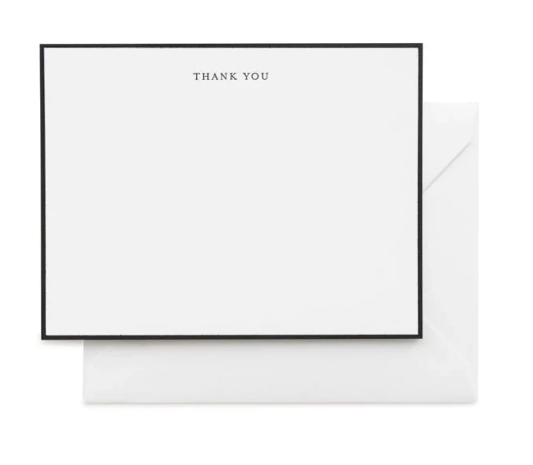 Black Border "Thank You" Card Set