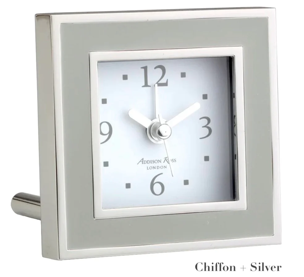 Square Silver Alarm Clock Collection - Image 3