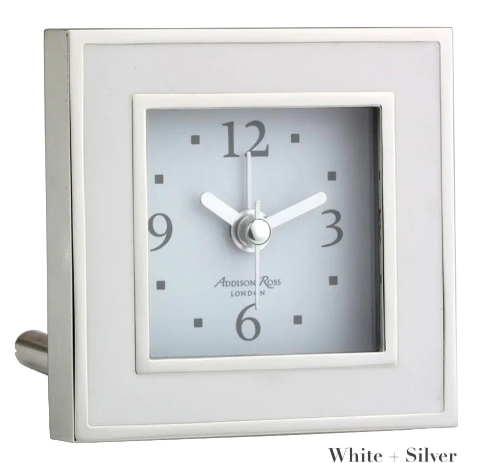 Square Silver Alarm Clock Collection - Image 4