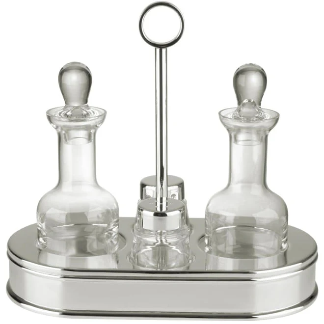 5 Piece Oval Cruet Set - Image 2