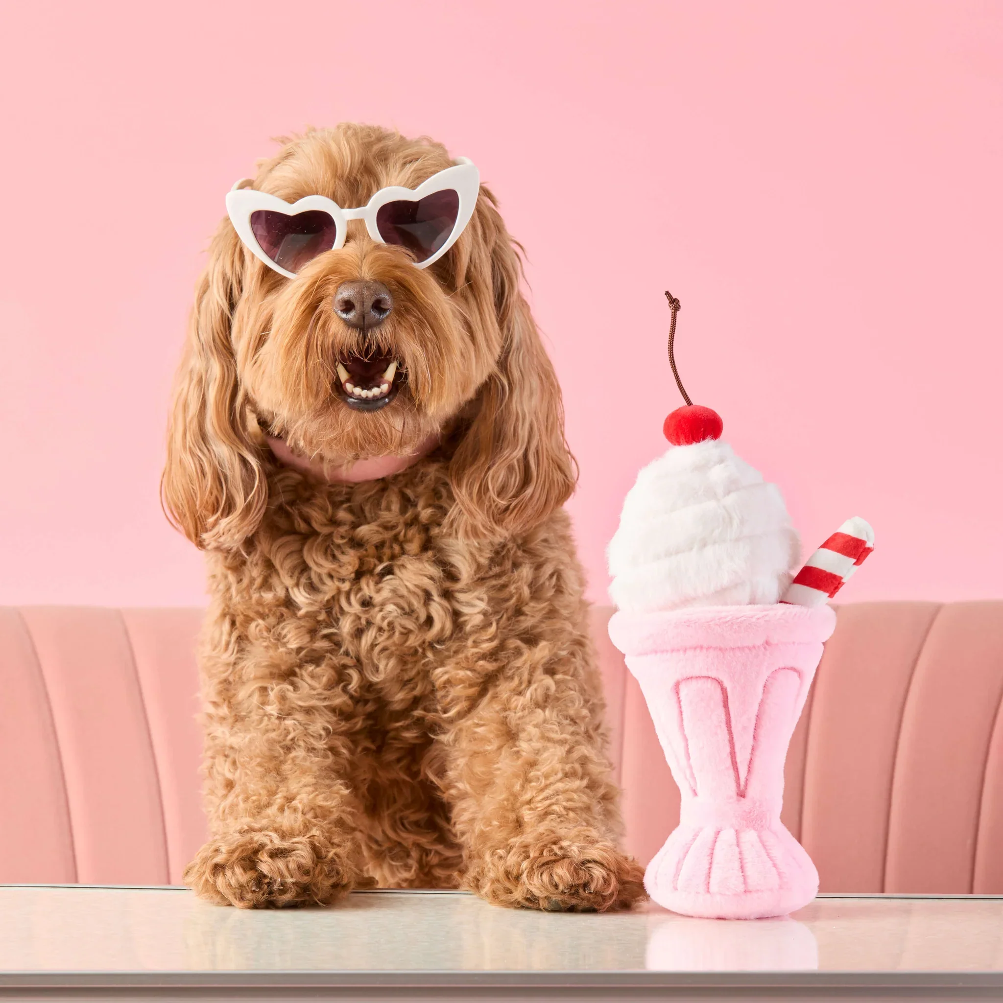 Strawberry Milkshake Snuffle Dog Toy - Image 3