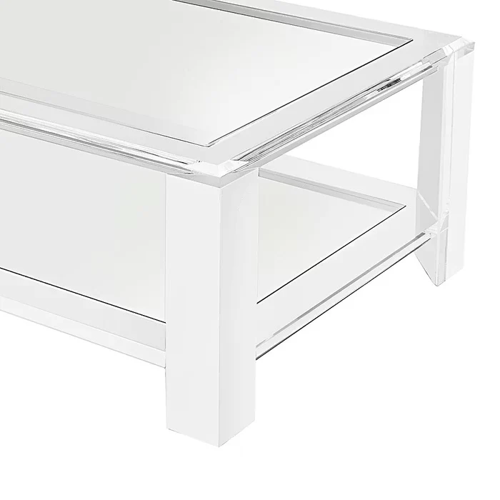 Surrey Acrylic Rectangular Cocktail Table - Image 3
