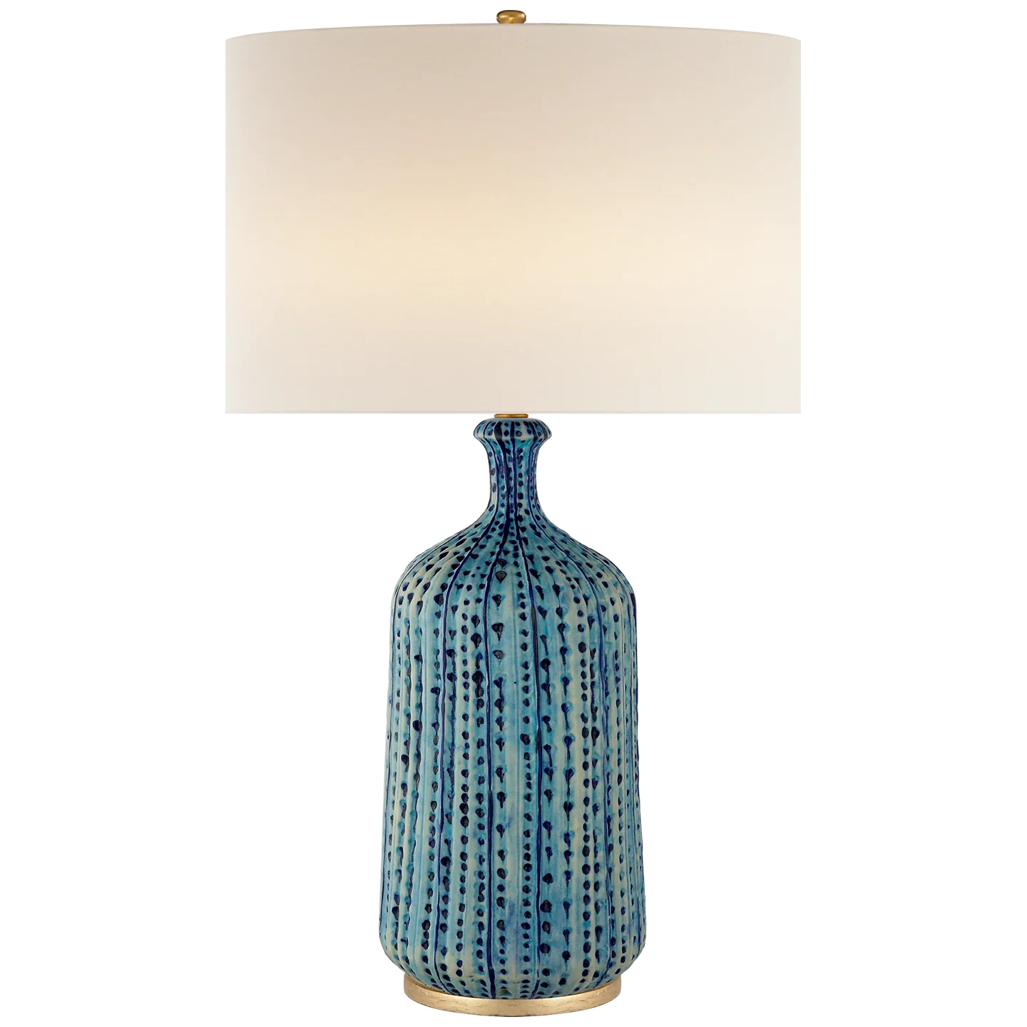 Culloden Table Lamp, Pebbled Aquamarine