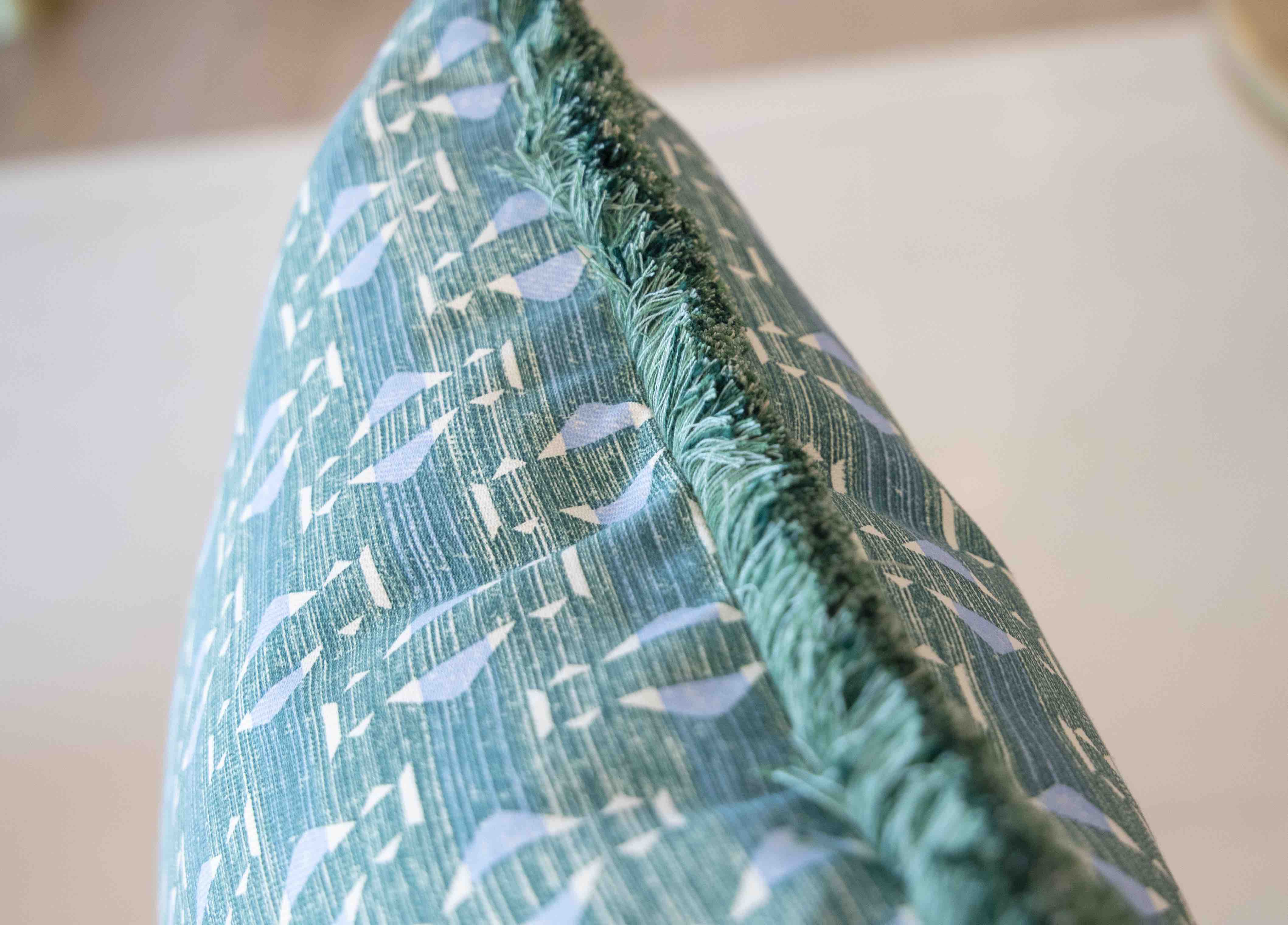 Teal Sicily Outdoor Pillow - Image 3