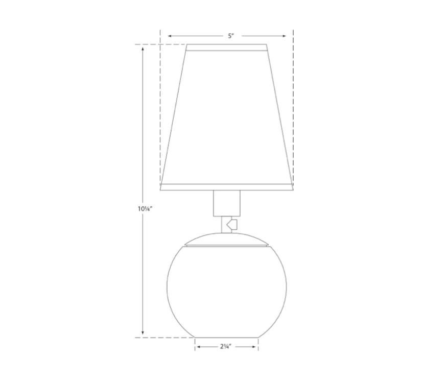 Tiny Terri Round Accent Lamp, Crystal - Image 2
