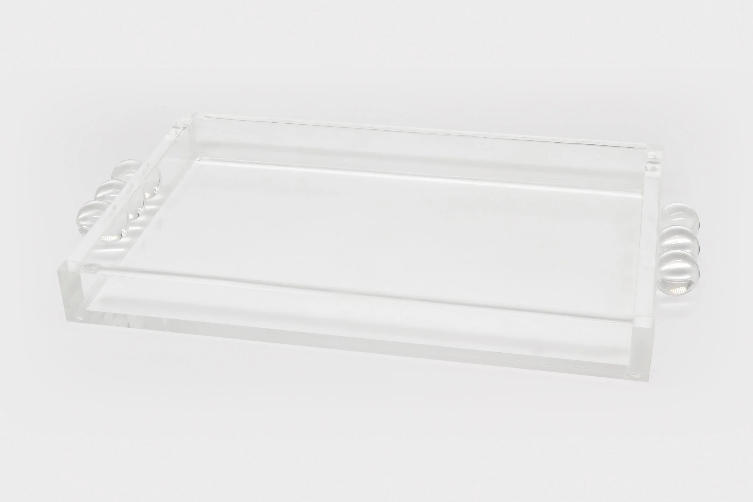 Acrylic Tray with Bubble Handles Collection - Image 3
