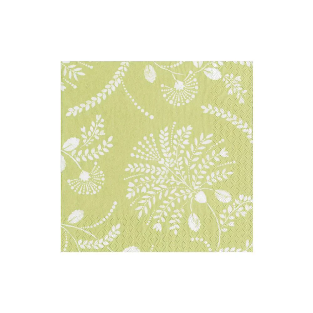 Trailing Floral Pale Green Napkin Collection - Image 2