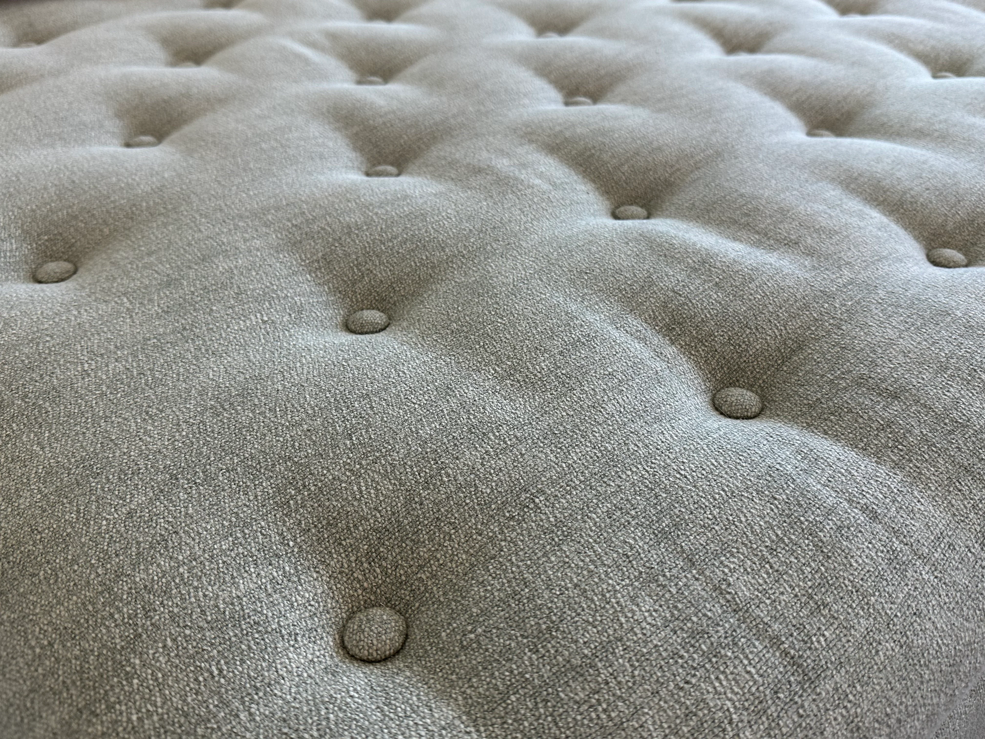 Tufted Ottoman with Table in Landscape Kaki - Image 4