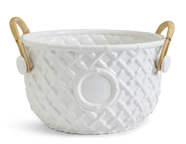 Hampton Faux Bamboo Fretwork Party Bucket
