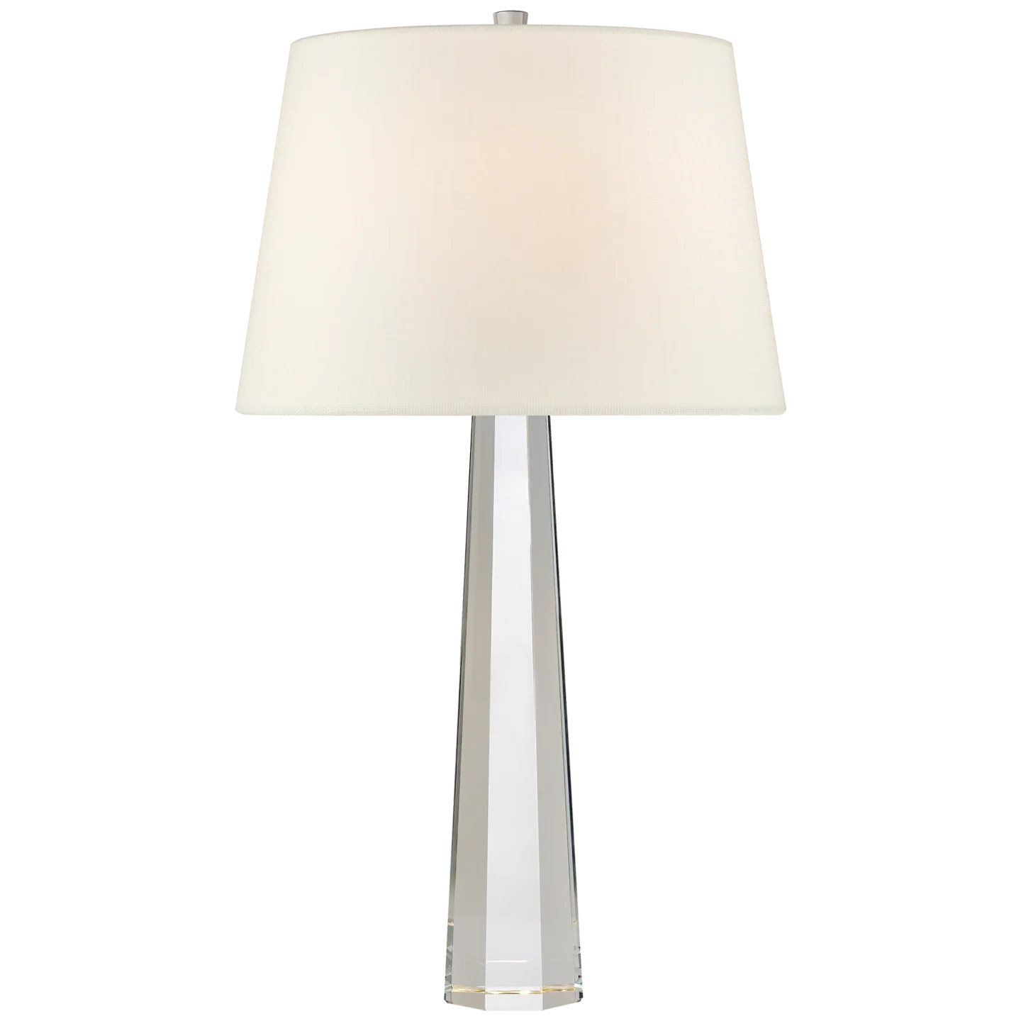 Octagonal Crystal Spire Table Lamp, Medium