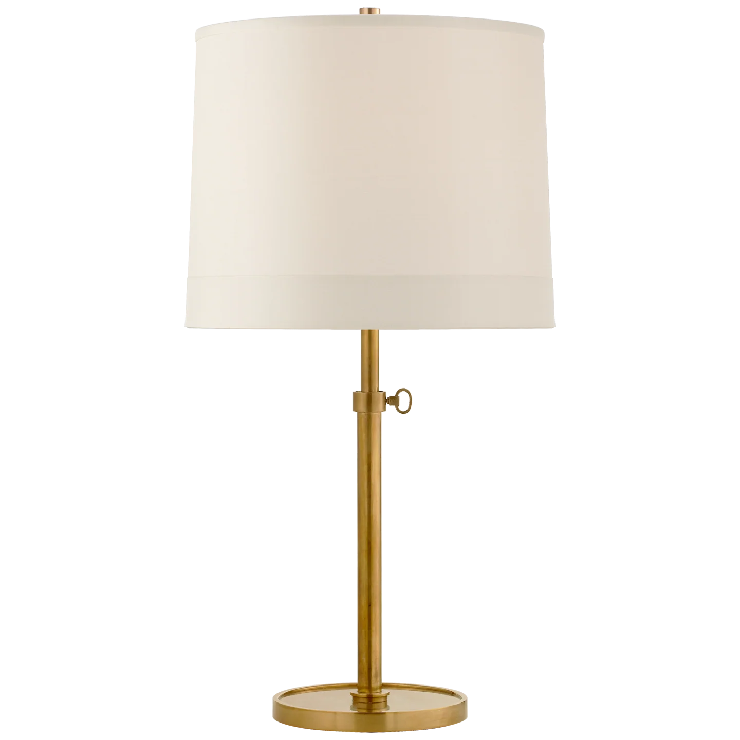 Simple Adjustable Table Lamp in Soft Brass
