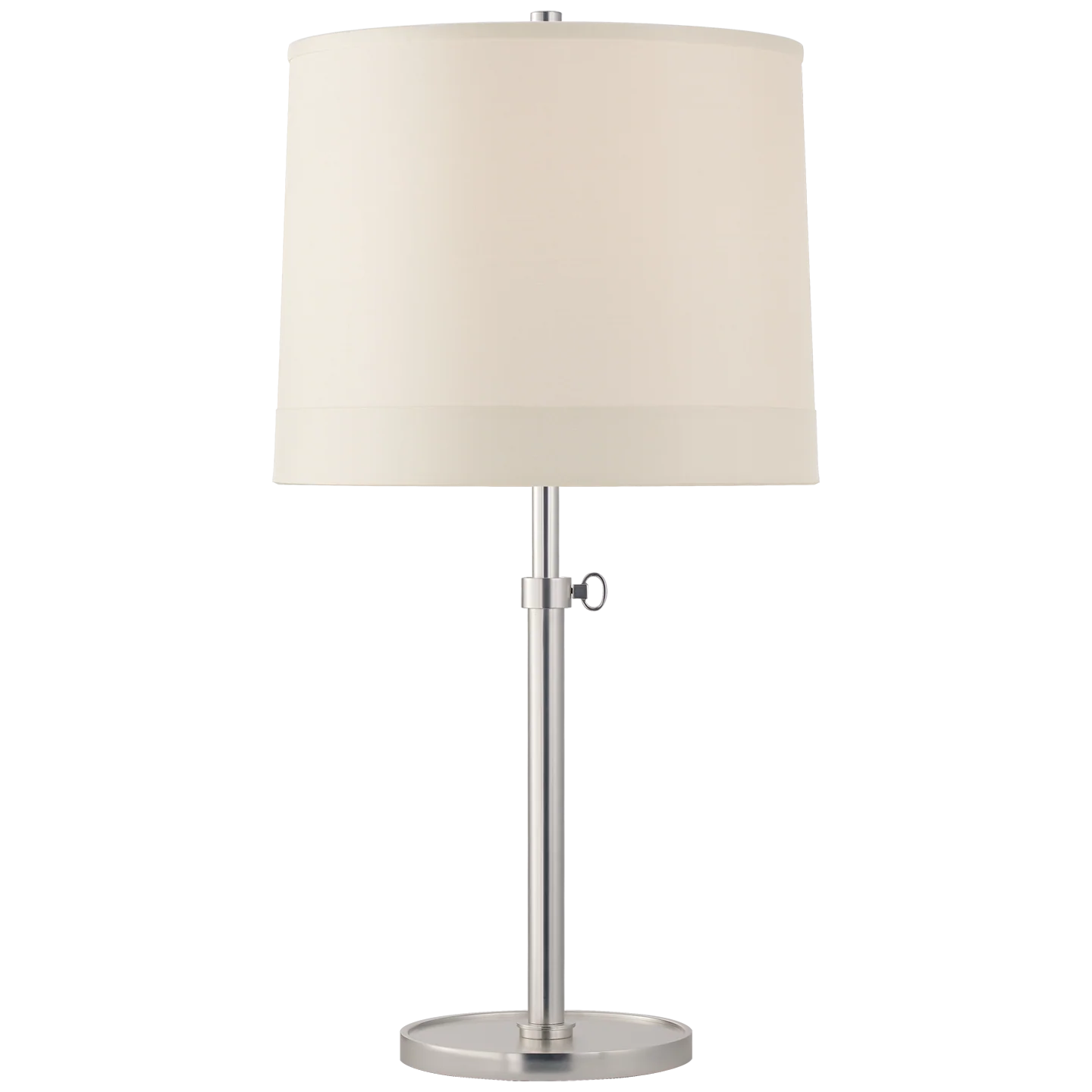 Simple Adjustable Table Lamp in Soft Silver