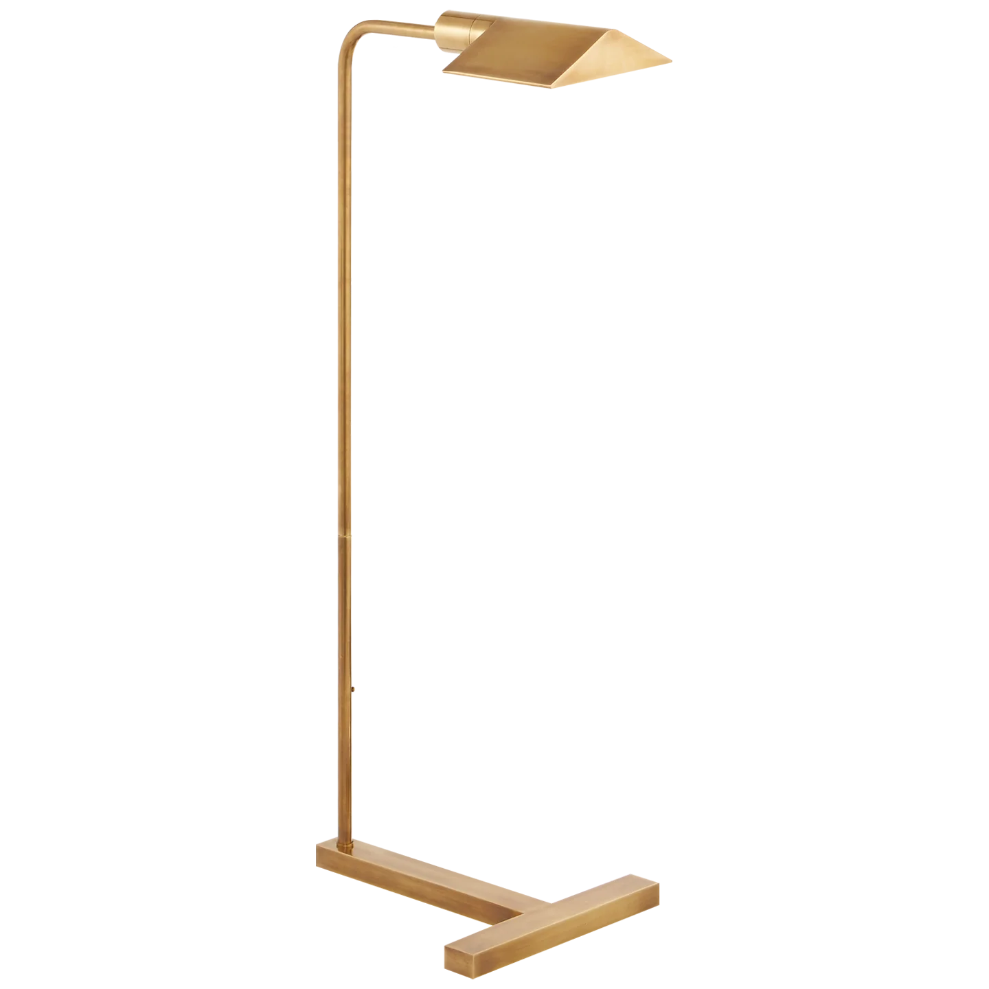 William Pharmacy Floor Lamp, Antique Brass