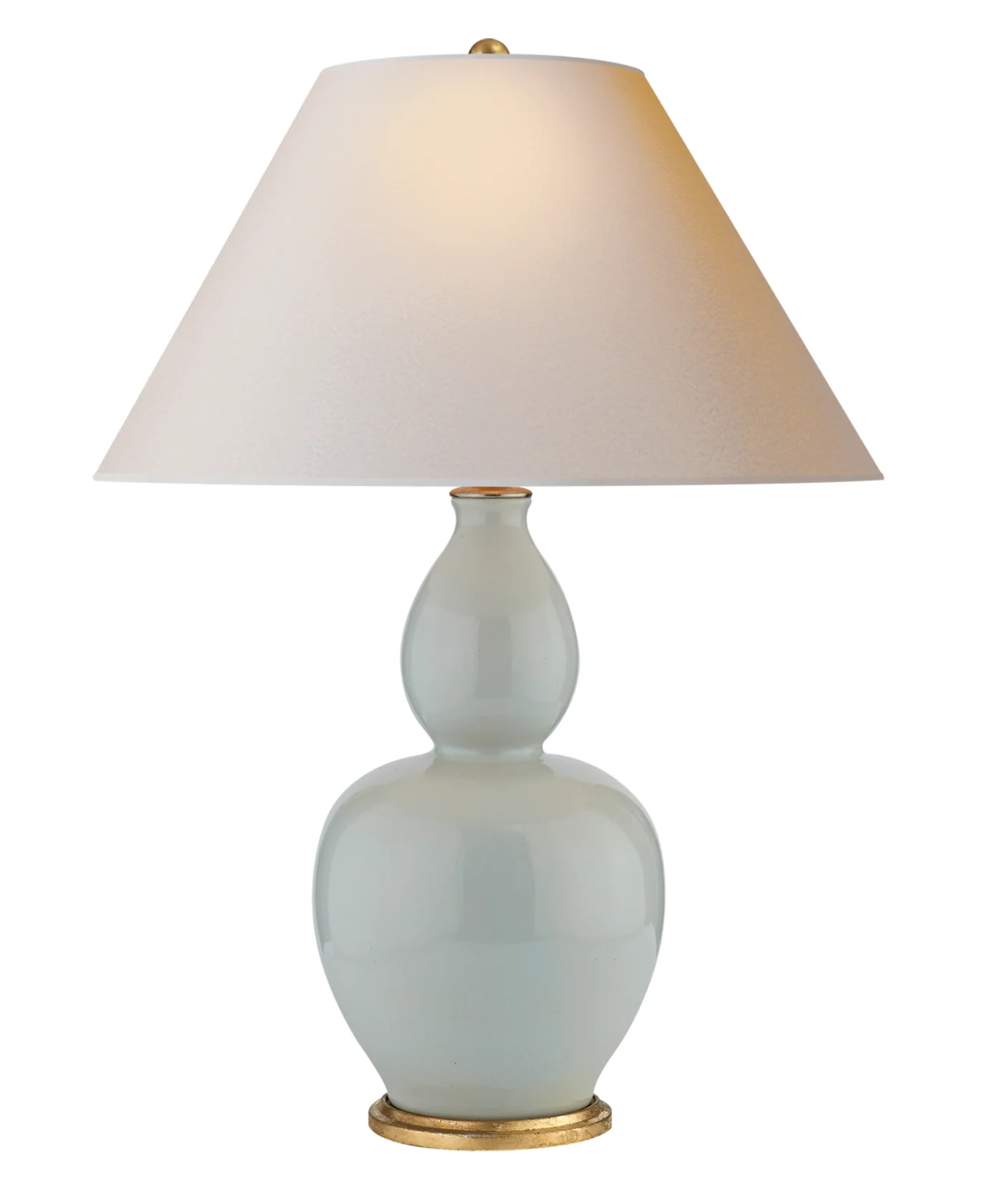 Yue Double Gourd Table Lamp, Ice Blue