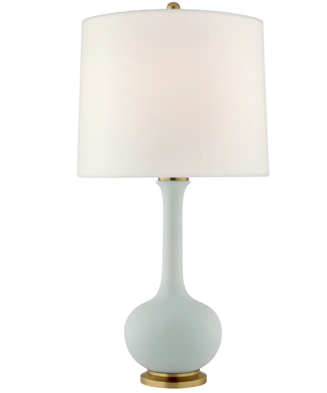Coy Medium Table Lamp, Matte Sky Blue