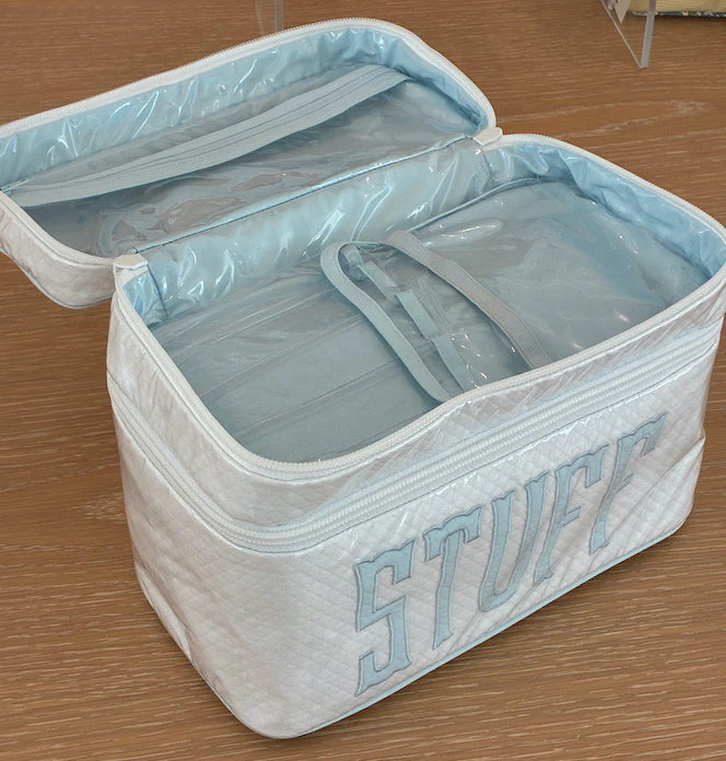 Walton Travel Case, White Diamond "STUFF" - Image 2