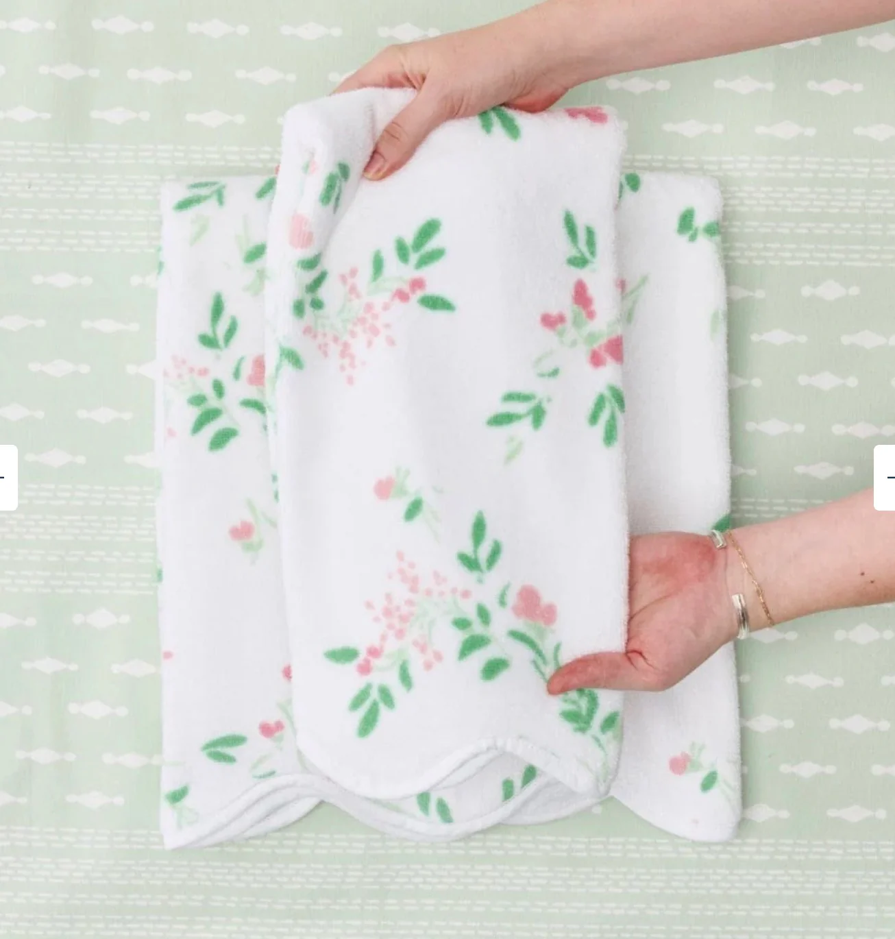 Alice Floral Scallop Towel Collection - Image 2
