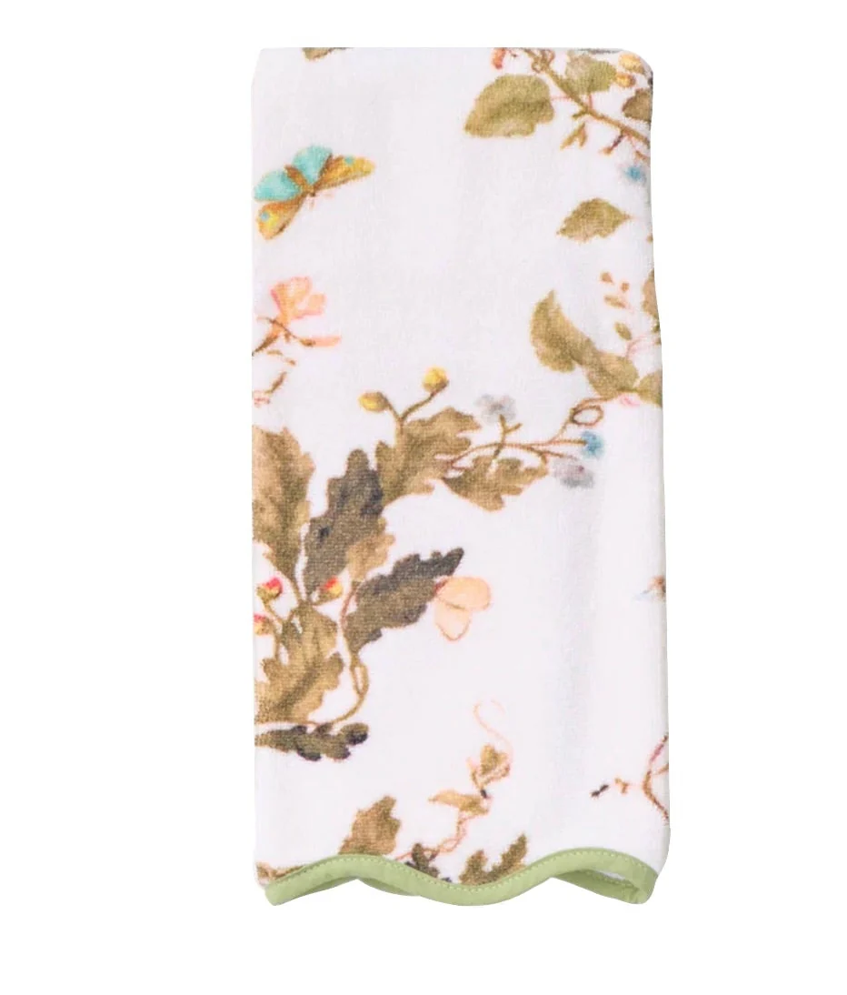 Vivian Magnolia Floral Scallop Towel Collection - Image 4