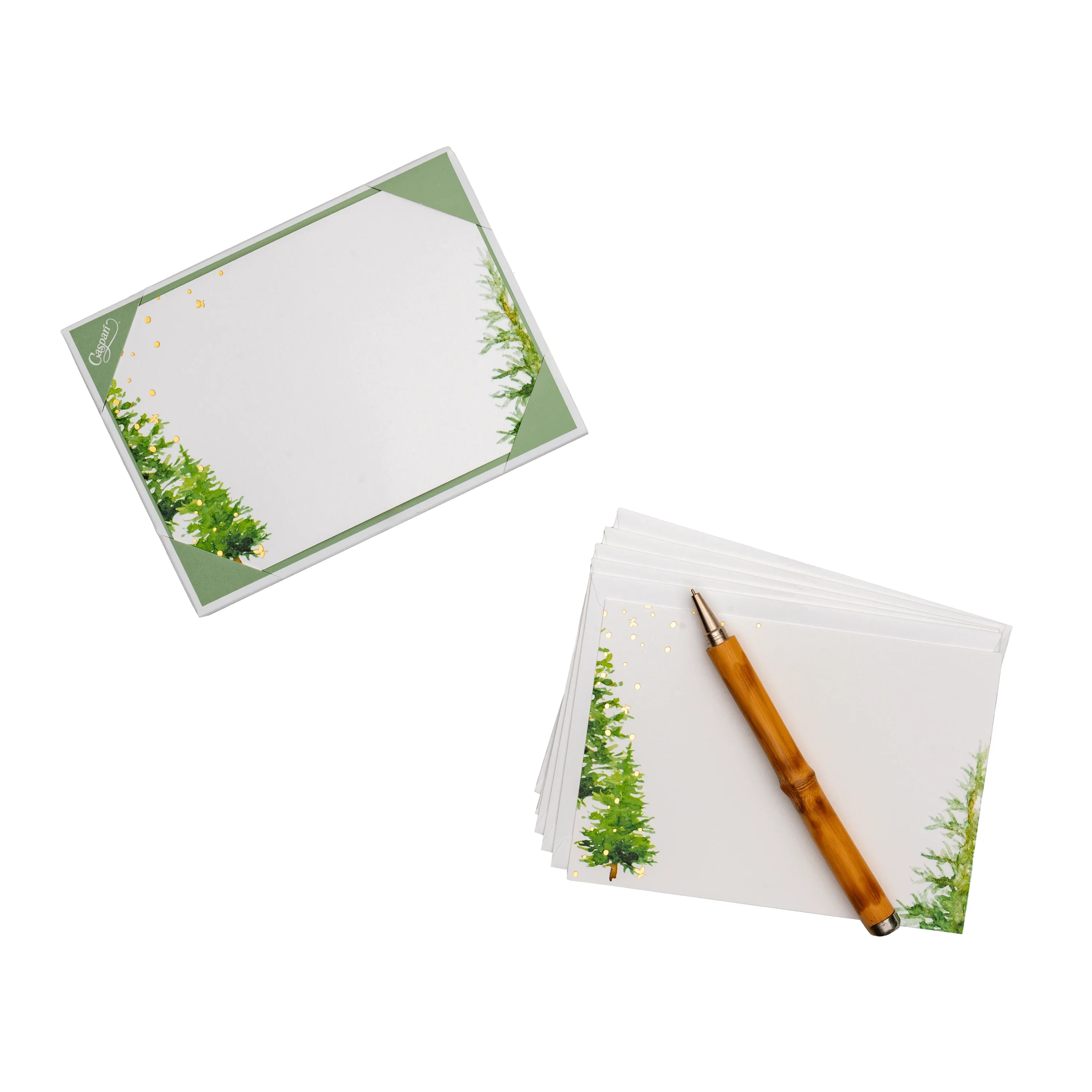 White Christmas Foil Correspondence Cards - Image 2