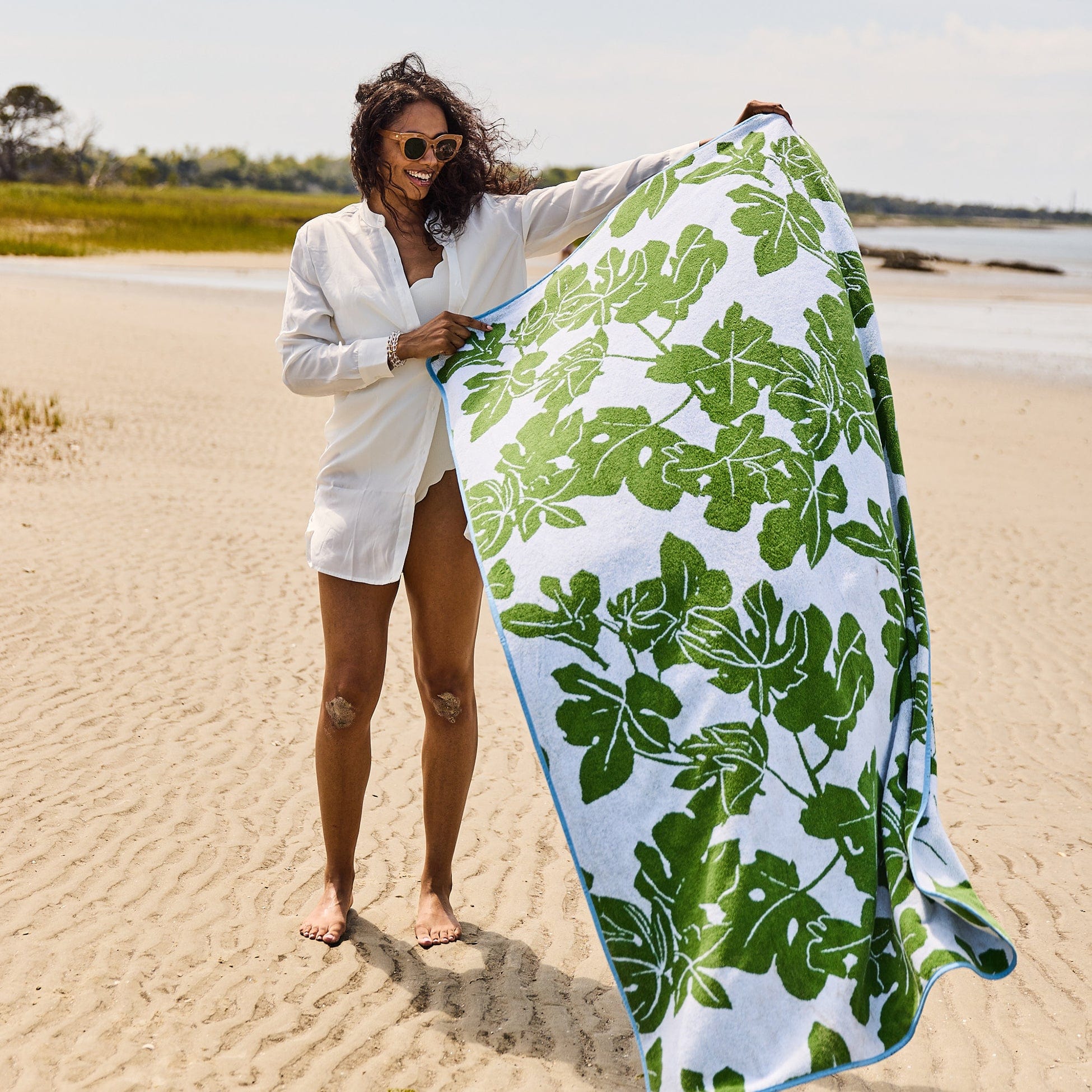 Weezie x Peter Dunham Fig Beach Towel - Image 2