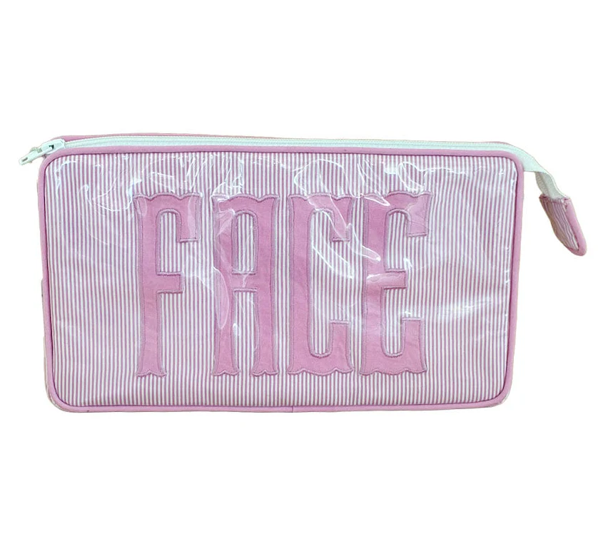 Small Helen Cosmetic Case, "FACE" - Image 4