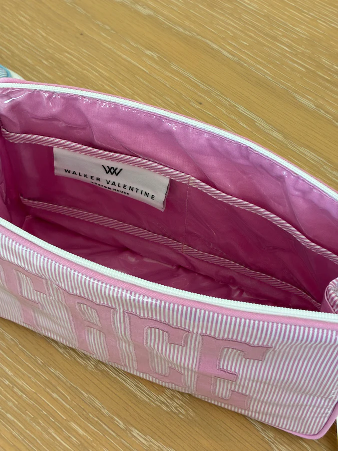 Small Helen Cosmetic Case, "FACE" - Image 7