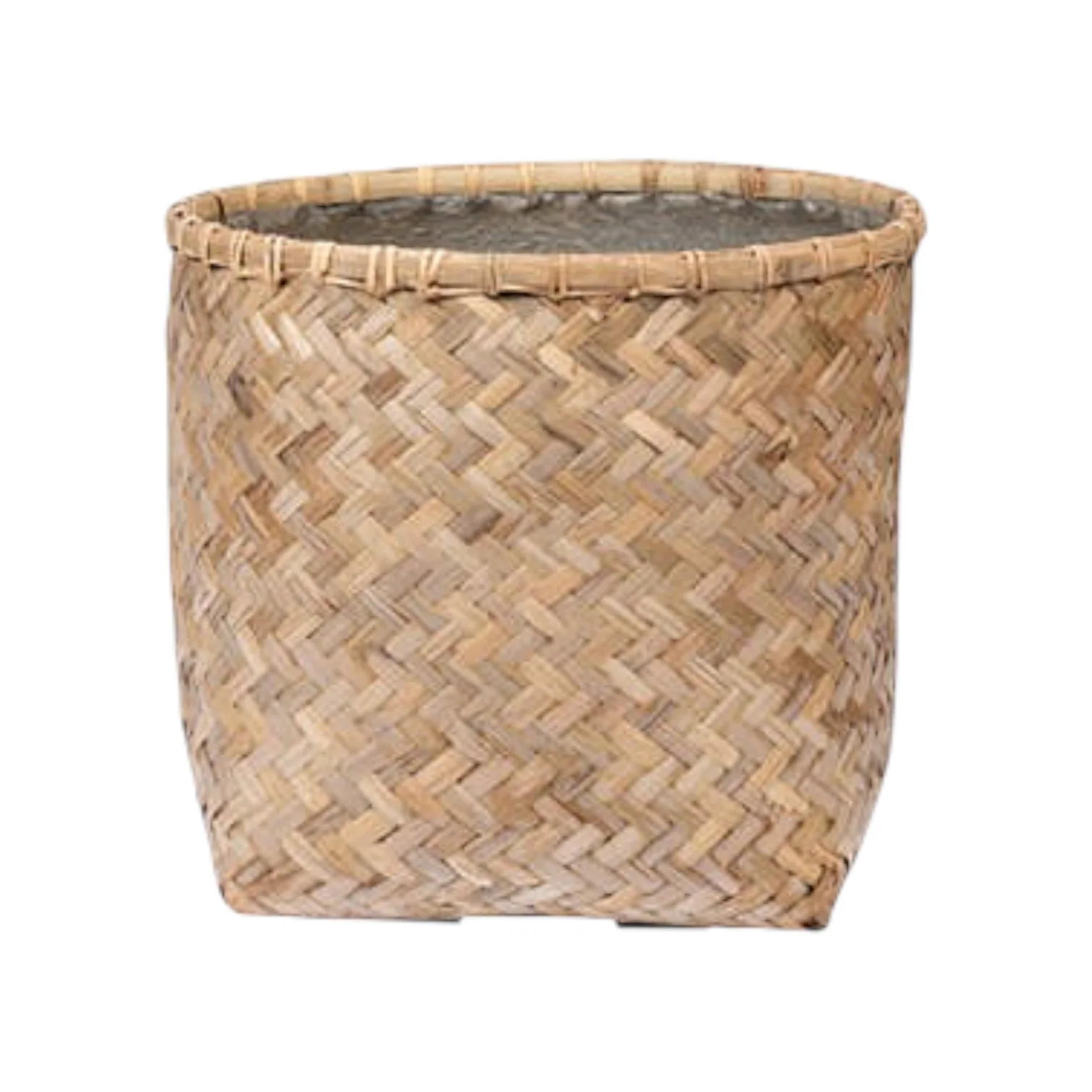 Zayn Round Bamboo Planters - Image 3