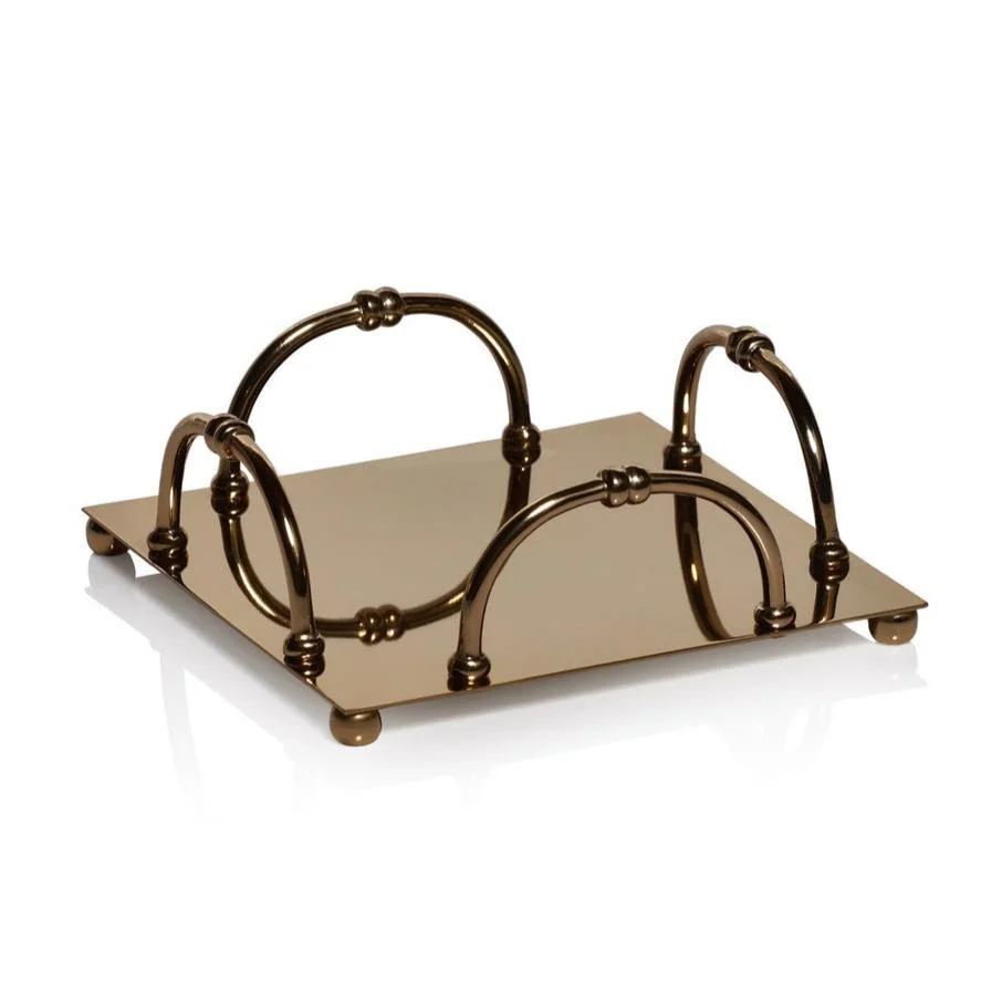 Zodax Alessia Gold Napkin Holder Collection - Image 2