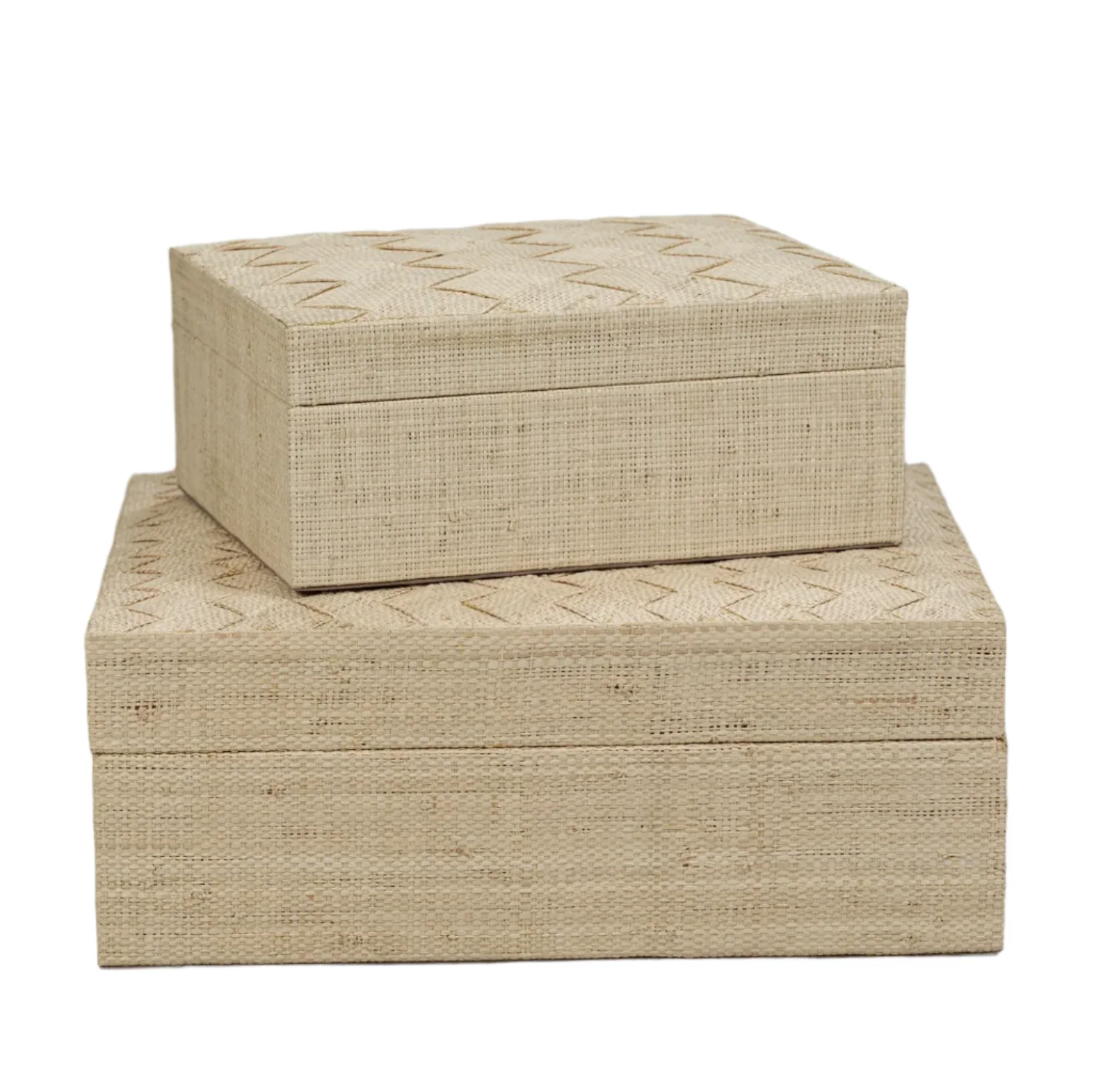 La Bocca Woven Raffia Box Collection