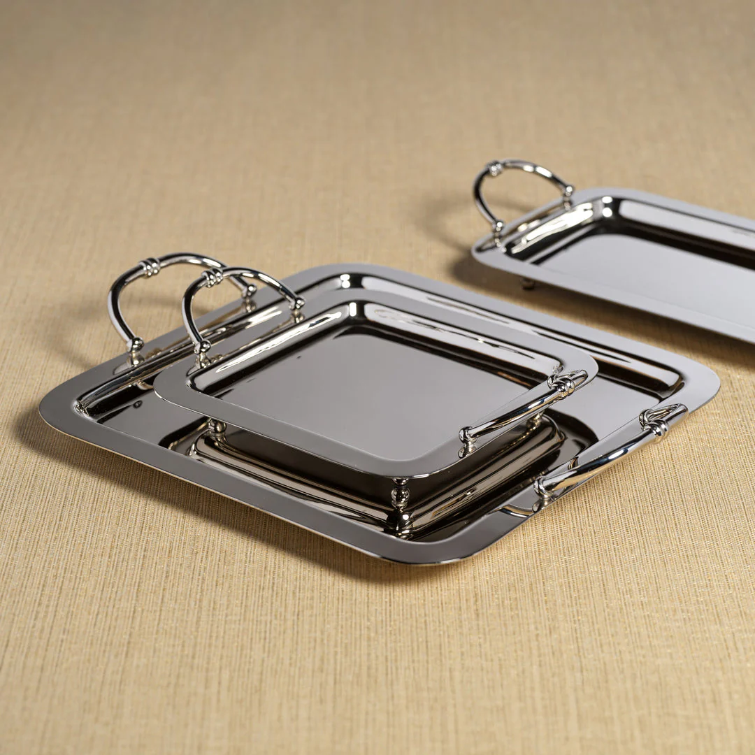 Manetta Polished Nickel Tray Collection - Image 6