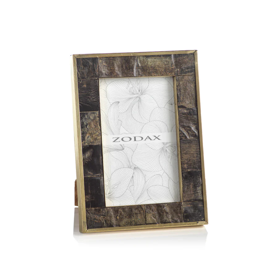 Natural Horn with Brass Trim Frame Collection - Image 3