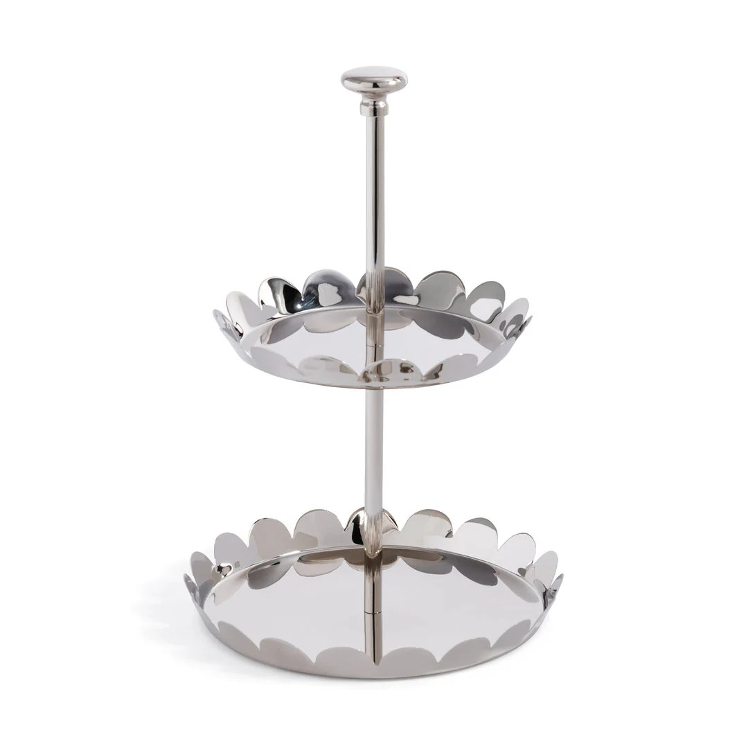 Scalloped Two-Tier Tray Collection - Image 3