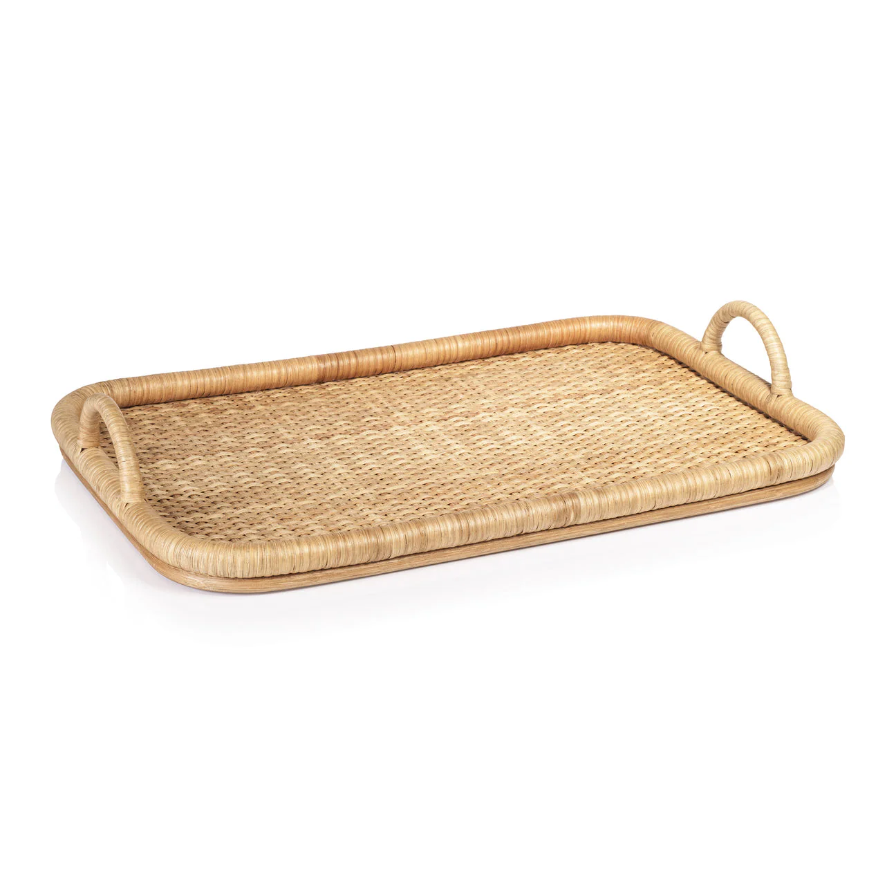 Tropique Rectangular Rattan Tray Collection - Image 2